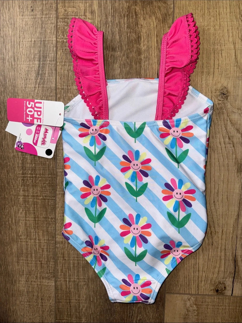 Disney Junior Minnie Mouse Floral Print One-Piece